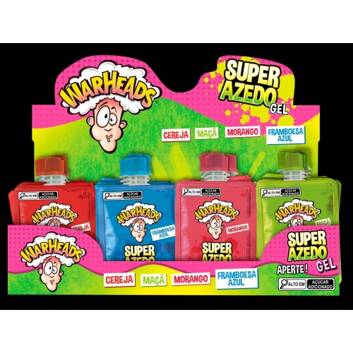 Bala Gel Super Warheads Dp 32Un Bazooka Azedinho Bala Gel Super Warheads Dp 32Un Bazooka Azedinho